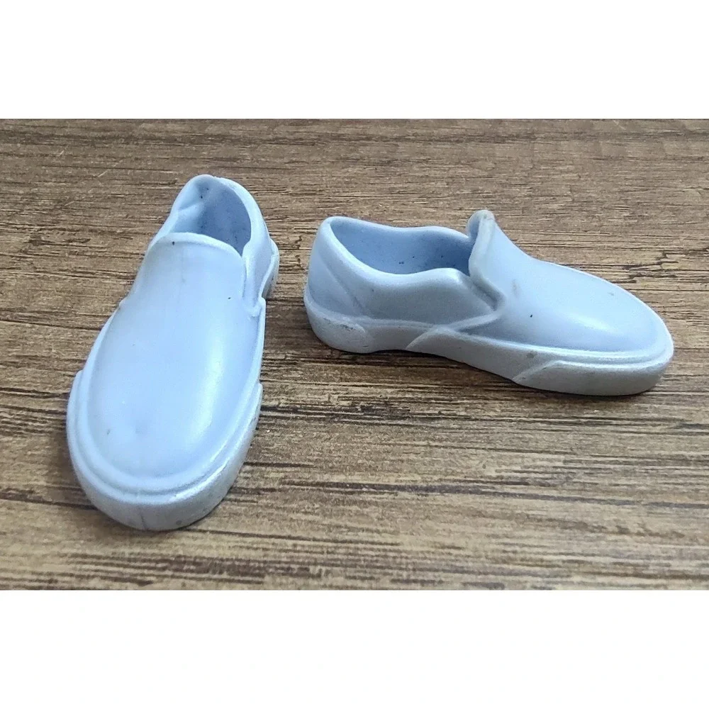 BLUE WHITE COLORED CASUAL SLIP ON SHOES FOR KEN DOLL Vans Style